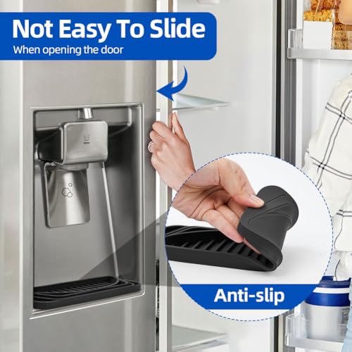 image for Aolso Silicone Refrigerator Drip Tray 2 Pack, Cuttable Water Dispenser