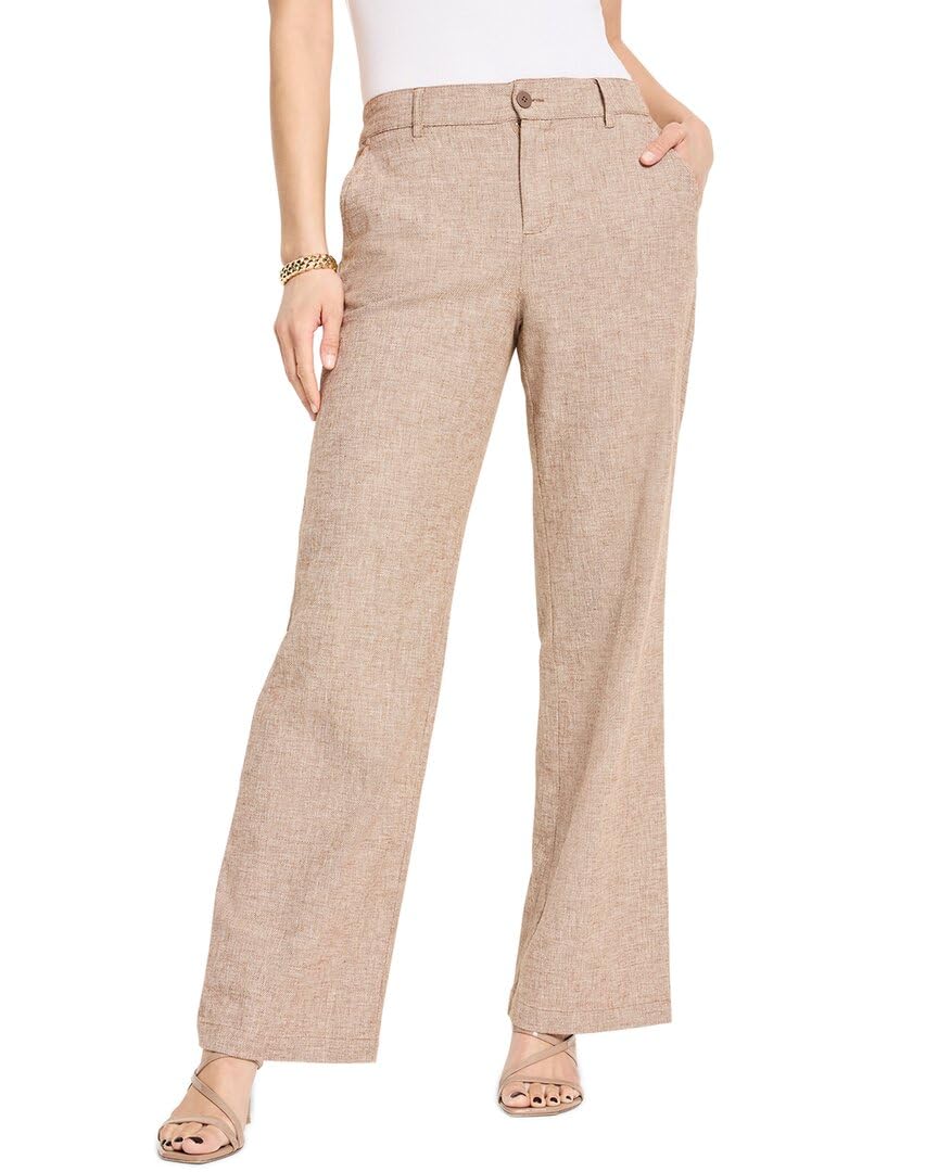 NIC Zoe Womens 31 Linen Cotton Eliot Wide-Leg Pants