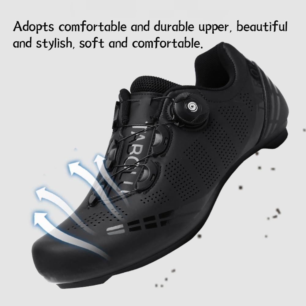 Zapatillas De Ciclismo para Hombre Y Mujer Zapatillas De Bicicleta Transpirables De Carretera Unisex Zapatillas Antideslizantes para Ciclismo En Interiores Y Outdoor