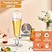22 Stück 160ml Sektgläser,Mehrweg Champagnergläser,Hochwertig Sektflöten,Sektkelch für Geburtstag Party,Transparentes Sektglas,Klares Sektglas,für Sektempfang,Hochzeit,Geburt...