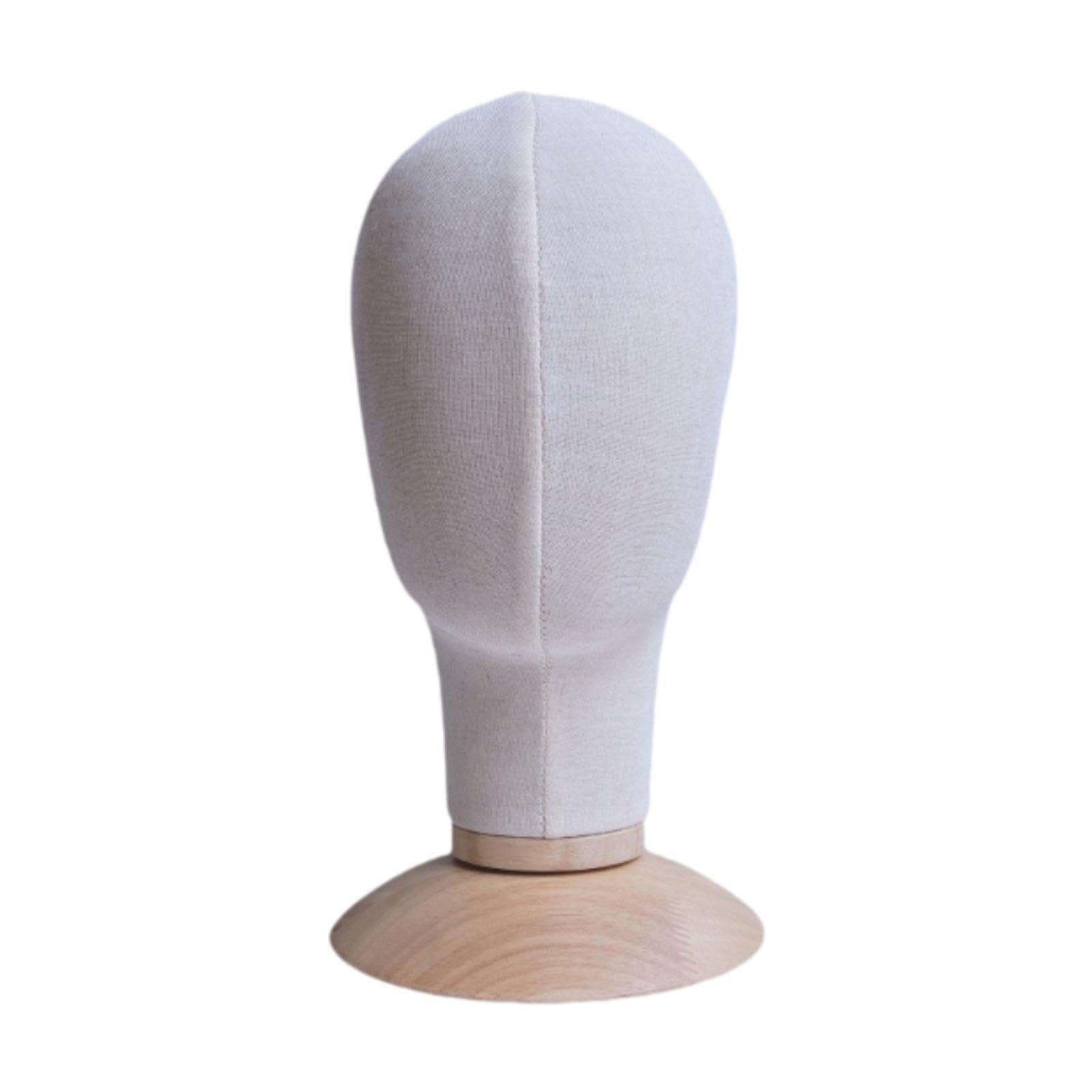 UJEAVETTE® Manikin Head Model with Base Portable Wig Stand for Jewellery Scarf Beginner-picture-54