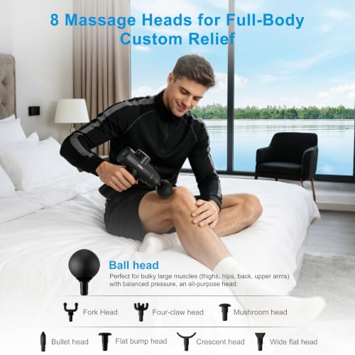Image of LEERCON Massage Gun Deep Tissue, Mini Muscle Massager Gun for Pain Relief