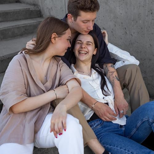 HUASAI 2/3/4/5/6 Pcs Family Bracelets Knot Family Bracelets Set Friendship Gift for Family Best Friends Women Men Stocking Stuffers for Christmas4