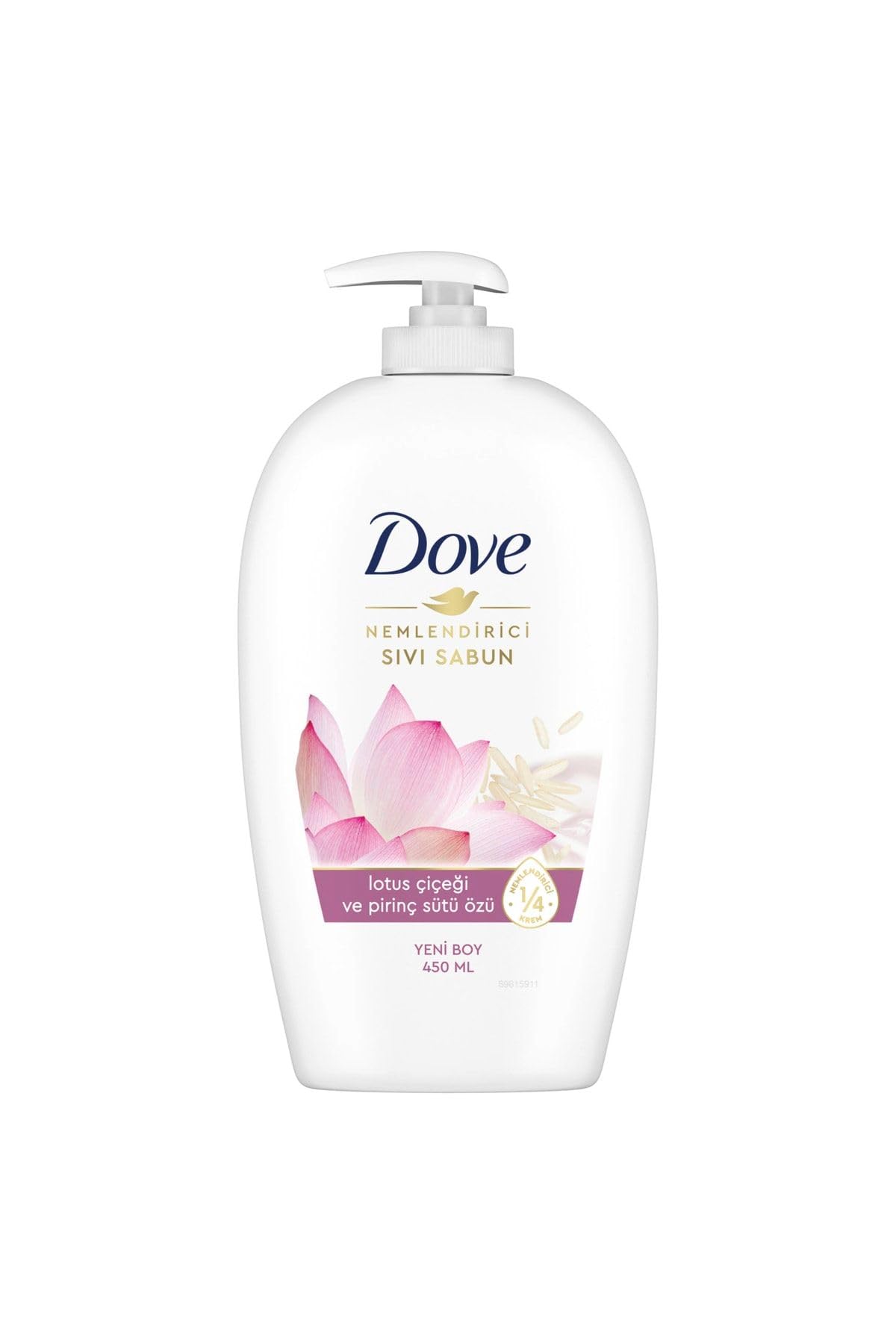 Dove Lotus Çiçeği ve Pirinç Sütü Sıvı Sabun 450 ml