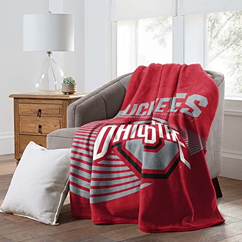 Ohio State Buckeyes 60 x 80 NCAA Officially Licensed Fleece Blanket Oversized Ultra-Soft Bed or Couch Blanket for Dorms TV Nights Tailgating & College Fan Gifts