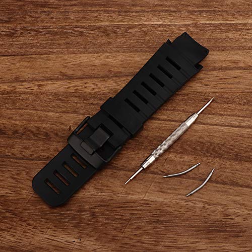 Rubber Watch Strap, Watchband, Comfortable Wearing Watch Accessory Outdoor Sport for Home Use Watchmaker All Watches