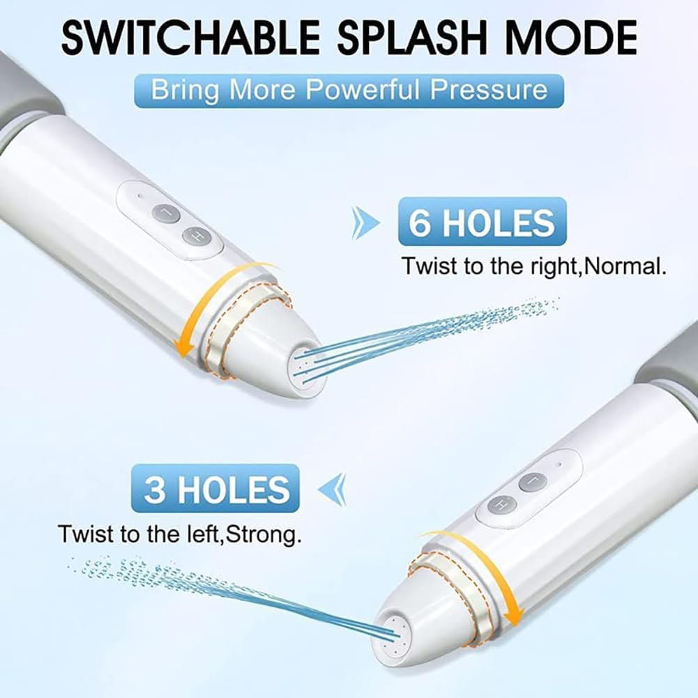 Bidé portátil de viaje, pulverizador eléctrico de mano con 2 modos de presión para higiene personal, cuidado posparto y tratamiento de hemorroides, capacidad de 270 ml