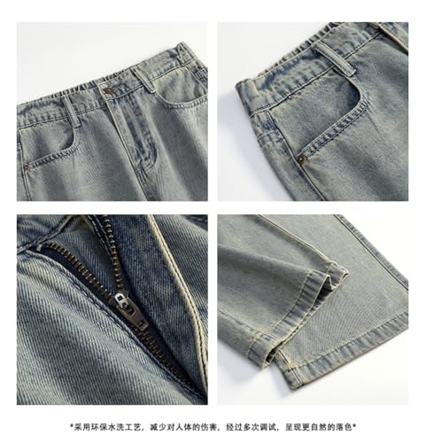Pants Trousers Denim Spring High Street Micro Spicy Jeans for Men Daily Loose and Vertical Feel Long2