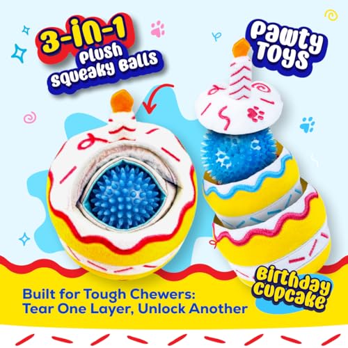 Juguete PAWTY Cupcake 3 en 1 con pelota sonora miniatura 2
