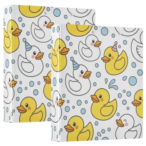 Classeur imprimé motif canards pour ne plus perdre vos cours et notes