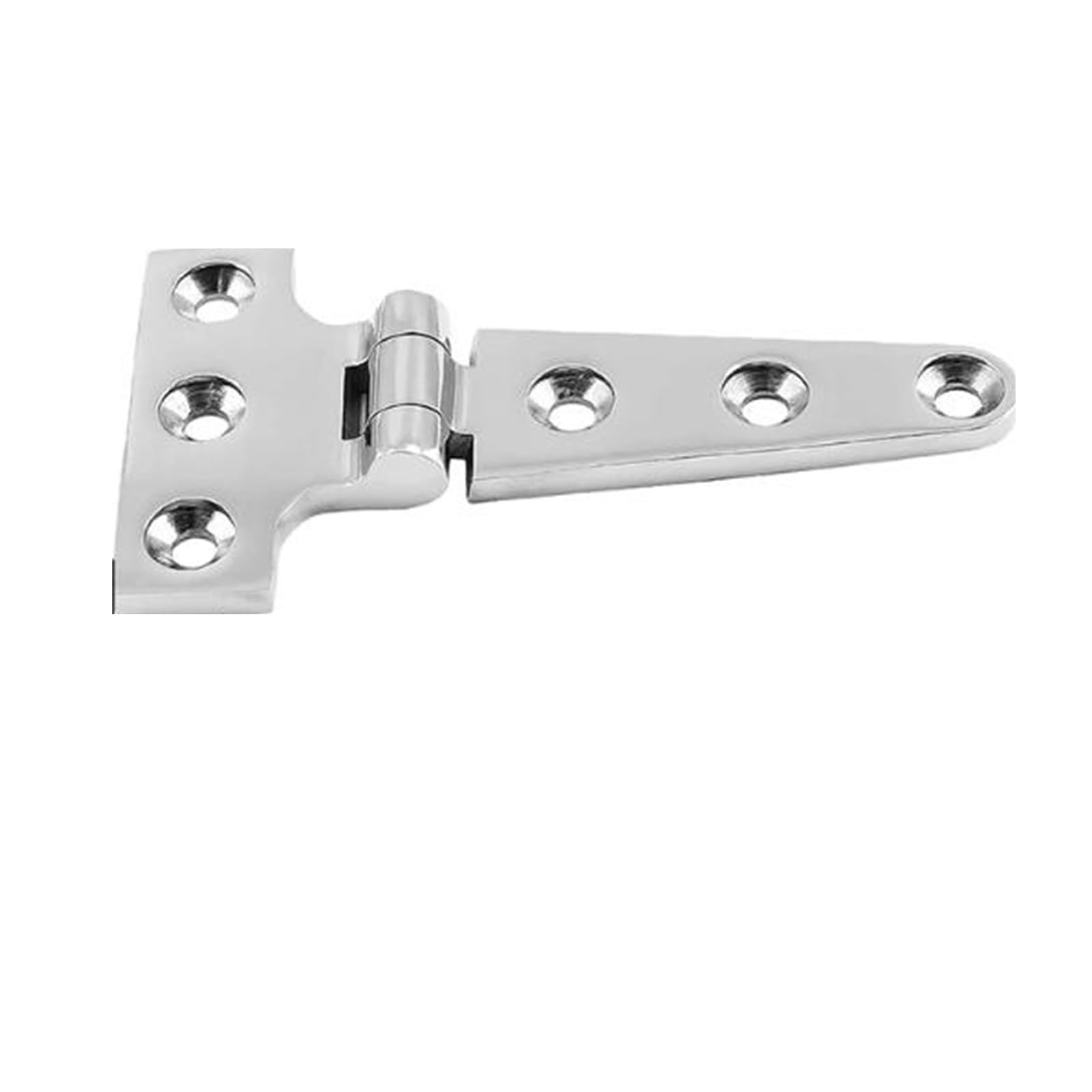 HKVTVCYPYA Stainless Steel Casting Hinge Flat Cabinet Doors for Windows T-Shaped Cast Strap Deck for Boat Hardware(100x54mm)