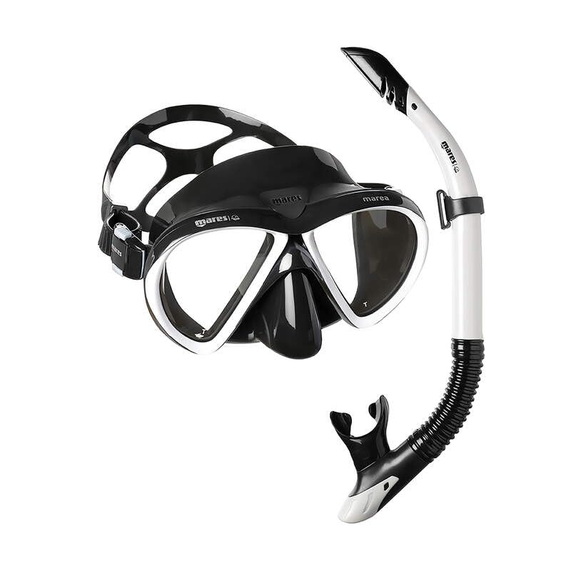 411720SFWHKBK - Kit mascara y tubo snorkel buceo MAREA