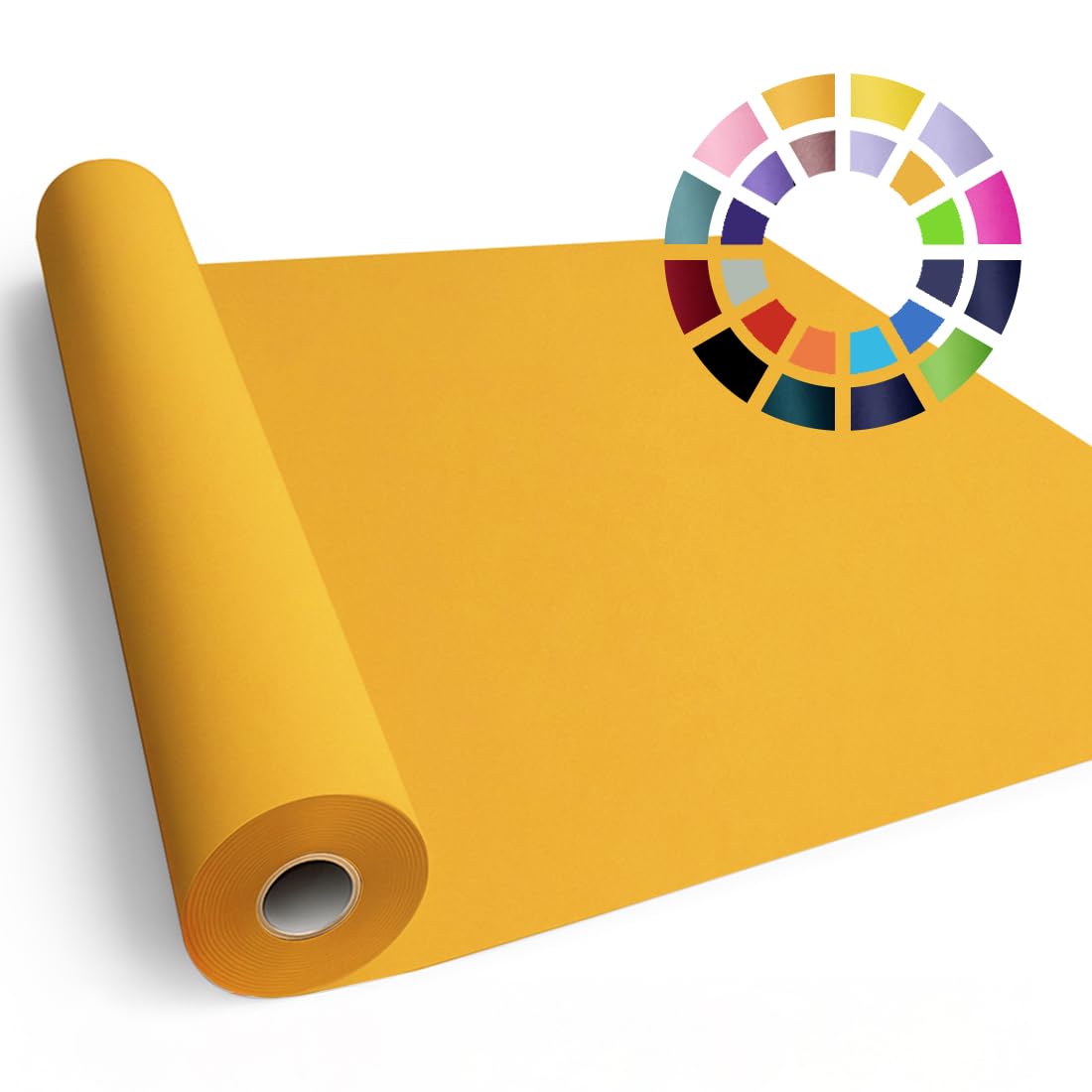 SMART&CASUAL 48" x 2,520" (210') Orange Kraft Craft Paper Roll for Gift Wrapping Bulletin Board Bouquet Flower Kids Art Packing Parcel Table Covering