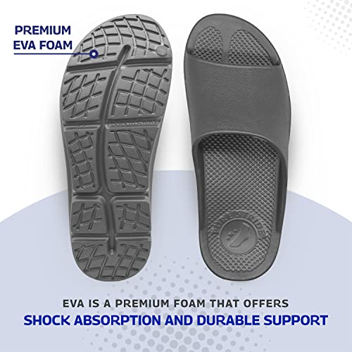 Pure Stride Therapeutic Slides, Orthotic Sandals for Plantar Fasciitis, Metatarsal and Heel Spurs, for Pain Relief and Arch Support of Feet3