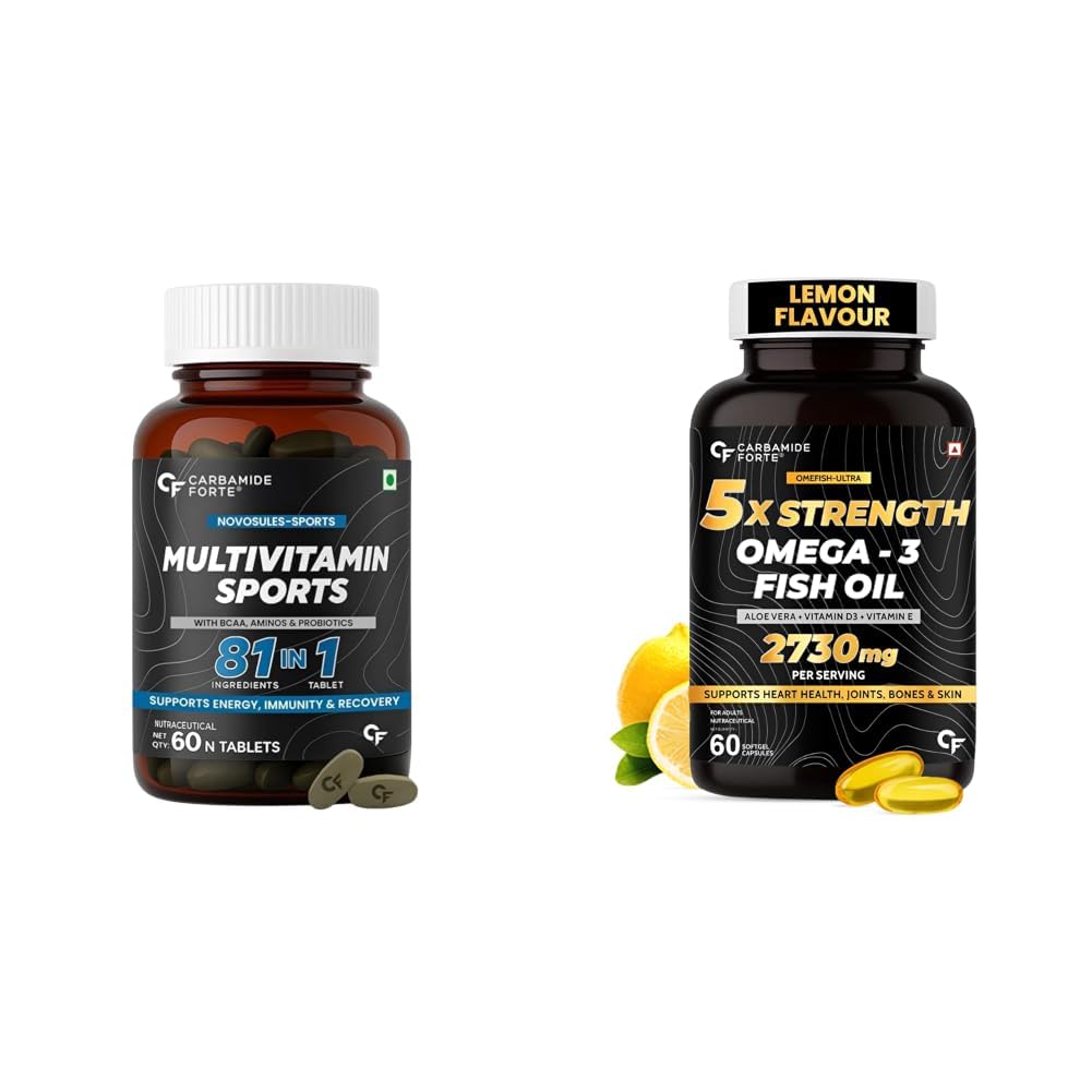 Carbamide Forte Multivitamin Tablet For Men & Women | Multi Vitamin For Men & Women With BCAA, Aminos & Probiotics | Gym Supplements To Support Energy, Immunity & Recovery - 60 Tablets & 5X Strength-image-14