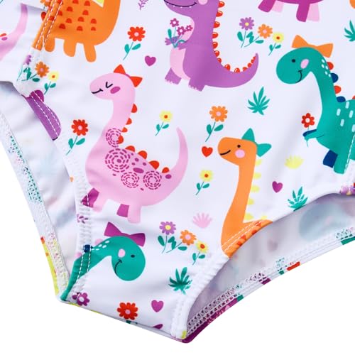 ALISISTER Toddler Little Girls Swimsuit Ruffle Bathing Suit One Piece Swimsuit Summer Swimwear 2-7 Years3