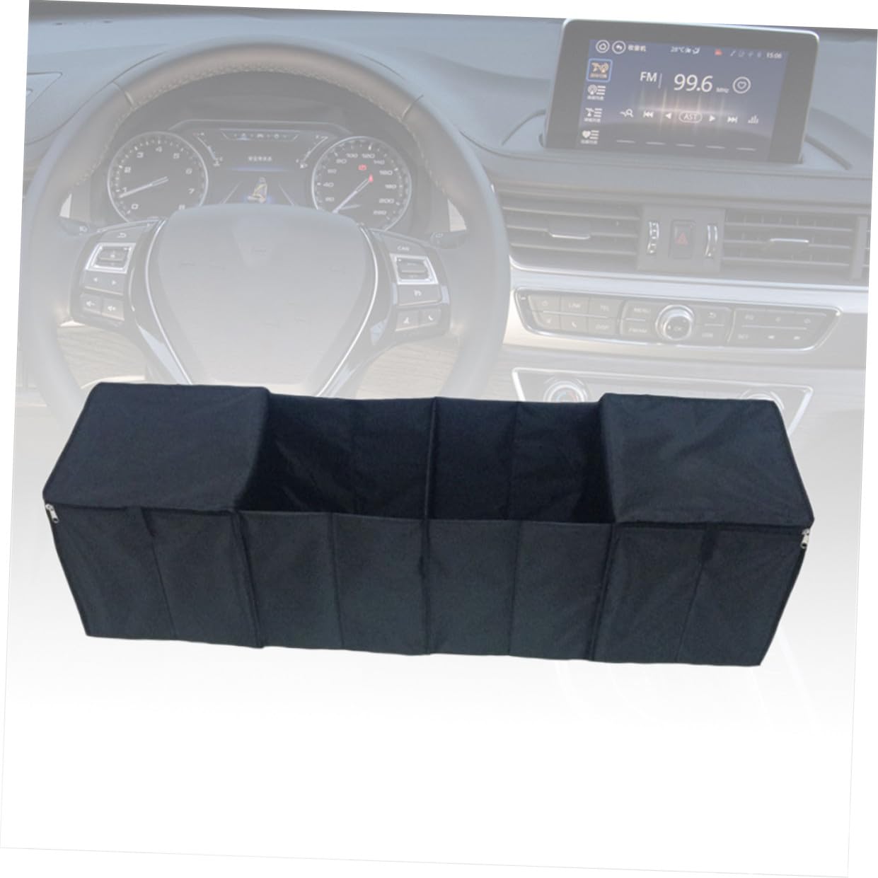 Abaodam 4griglie Organizzatore Pieghevole Per Bagagliaio Auto Contenitore Portaoggetti in Pvc Grande Capacità Facile Da Riporre e Trasportare