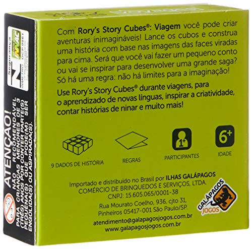 Rory Story Cubes. Viagem, Galápagos Jogos, Multicor