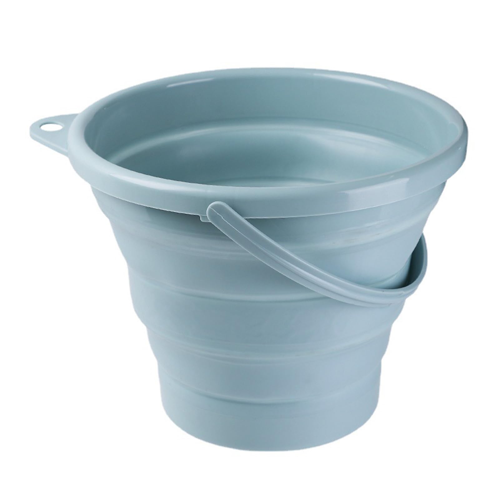 Multi-Purpose Collapsible Bucket 10l(2.6 Gallon), Portable Foldable Car Wash Bucket, Space Saving, Outdoor Travel Waterpot, for Fishing, Camping, Hiking, Garden and Home Cleaning