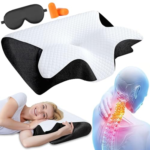 Dreamsleepz Kissen, Dream Sleepz Kissen, Das Nacken - Therapiekissen Anti-SchnarchKissen Ergonomisches Memory Foam Kissens – Nackenstützkissen für...
