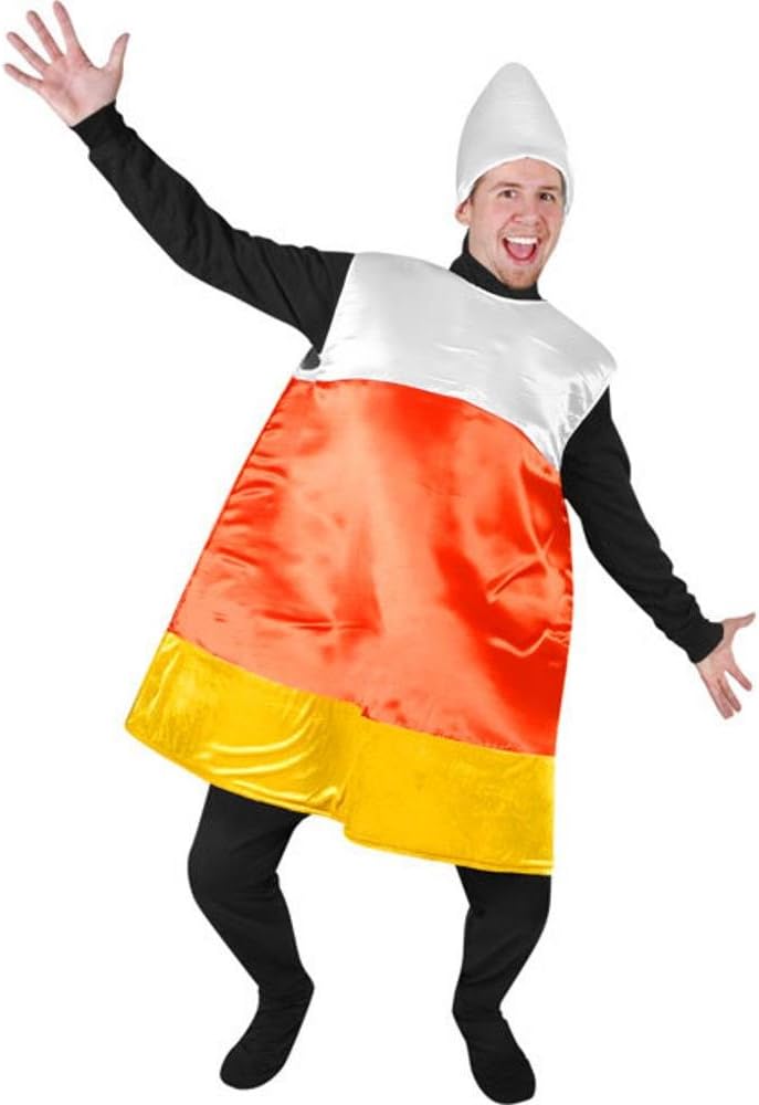 Adult's Candy Corn Halloween Costume (Size: Standard OS)