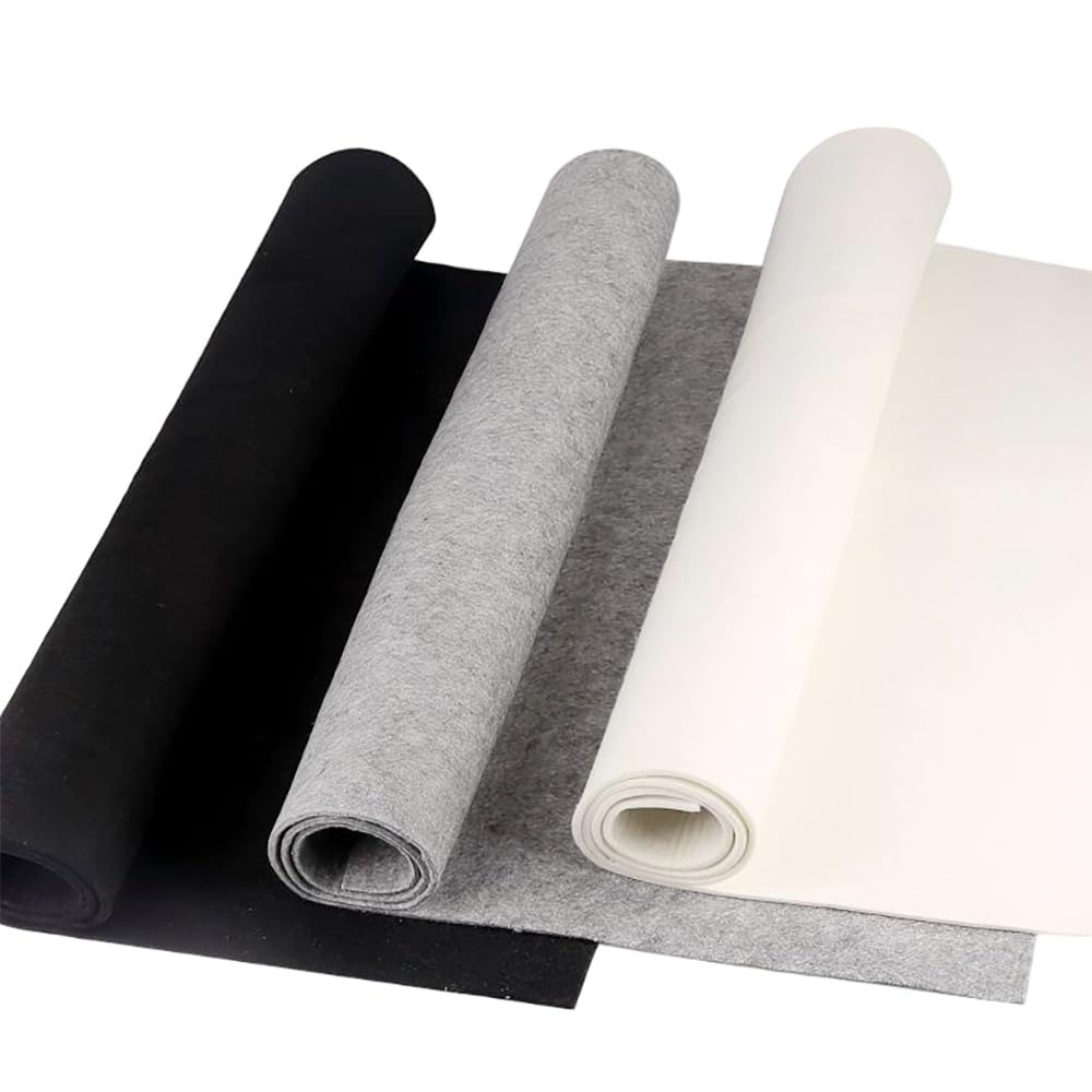 Mata Filcowa z Włókna Wełnianego 5mm Podkładka Mieszana 1 Szt | Miękka Powierzchnia Ochronna, Wszechstronne Projekty Artystyczne, Kaligrafia Malarstwo(Gray,120x240cm)