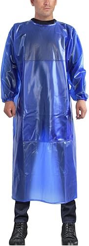 Traje de chapoteo delantal impermeable resistente a los productos químicos, bata de PVC de manga larga