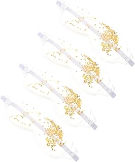 minkissy 4 Pacotes De Óculos De Pvc Óculos De Proteção Para Os Olhos Para Dormir Capas Para Os Olhos Para Tratamentos Faciais Máscara Para Os Olhos De Viagem Máscara Para Os Olhos Frios