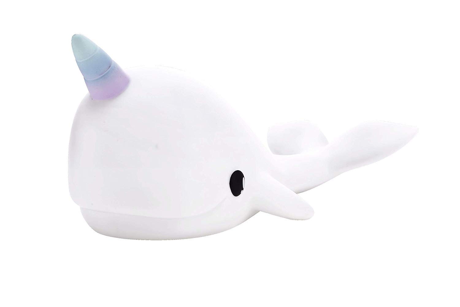 Addcore Narwhal Unicorn Led Night Light - Rechargeable Battery, Tap To Colour Change (Narwhal)