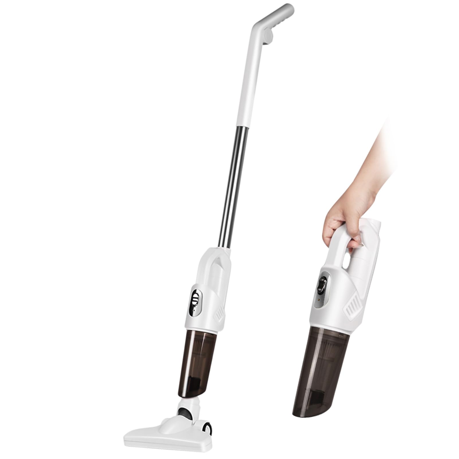 Aspirapolvere Portatile Senza Fili Ricaricabile, 20000Pa Aspirapolvere Portatile per Auto Potente, Filtro di Ricarica USB a Basso Rumore 30 Minuti per Auto da Casa e Ufficio (SILVER)