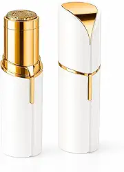 Depilador Batom Facial Feminino Portátil Recarregável USB com Luz LED – Removedor de Pelos Sem dor para Buço, Rosto, Queixo e Sobrancelha