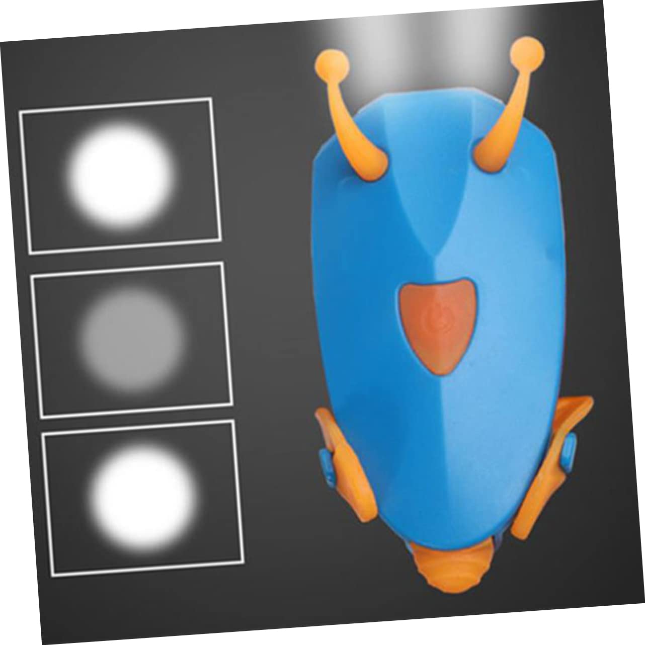 Abaodam Little d'abeille vélo Sonnette Enfants Lampe Front léger à vélo Corne vélo pour Enfants vélos Phare de vélo feu de vélo lumière de vélo pour la Conduite de Nuit Gel de silice