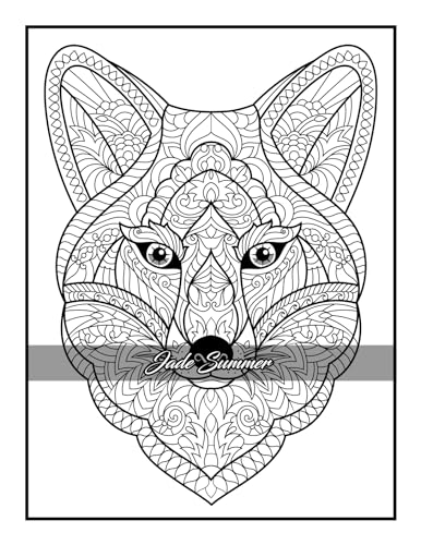 100 Animals: An Adult Coloring Book with Lions, Elephants, Owls, Horses, Dogs, Cats, and Many More! - Image 62