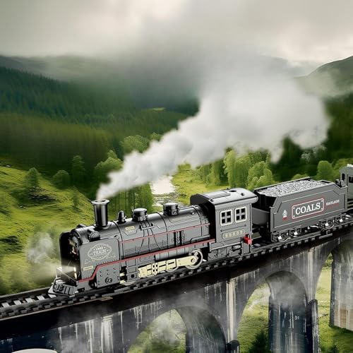 Image of Electric Train Set Tracks Train Toys for Toddlers Children Age 3 4 5 6 Years 28Pcs| Interactive Toys | STEM Toys