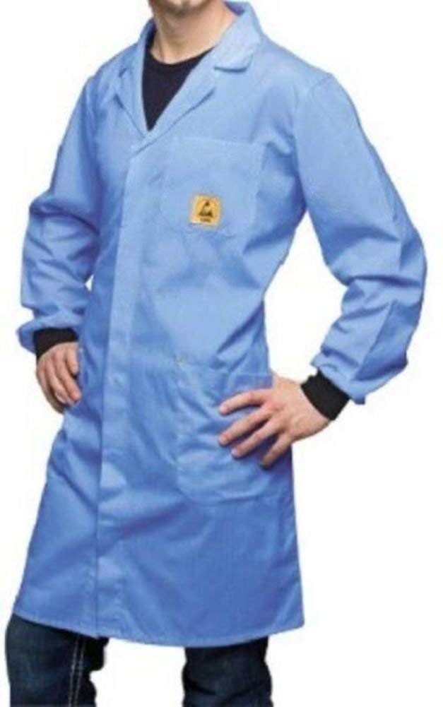 Aadvay Enterprises ESD Antistatic Blue Apron - Cleanroom Lab Coat - Unisex - 1 Piece, Size - M (B07P6PQZRB) Amazon Price History, Amazon Price Tracker