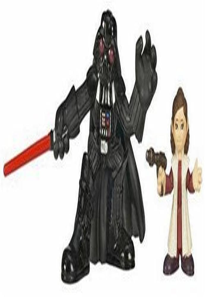 Hasbro Star Wars Galactic Heroes – 2 Figure: Principessa Leia E Darth Vader, Per Bambini 3-8 Anni