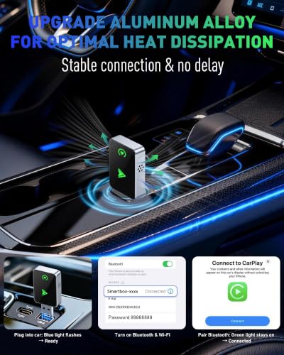 Wireless CarPlay Adapter 2026 Upgraded