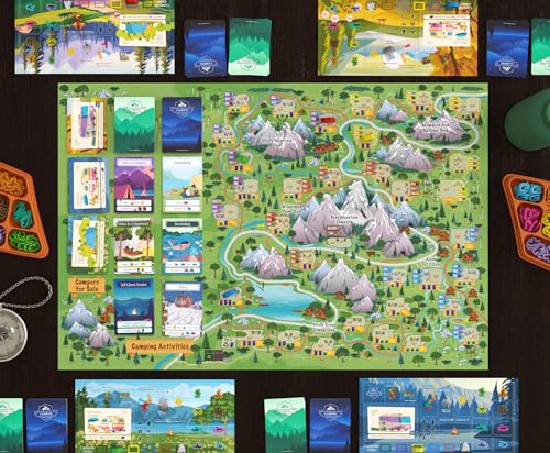 Bear Mountain Camping Adventure juego de mesa para 1-4 jugadores miniatura 4