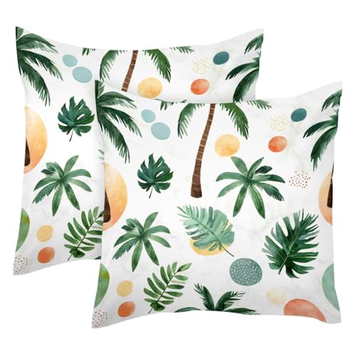 Cojines de palmeras modernos para decorar el sofá de su sala de estar 2