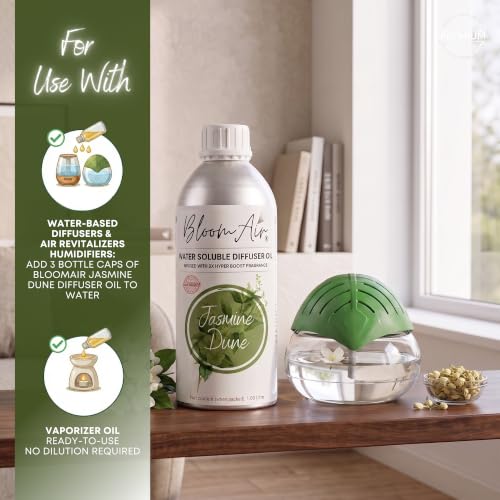 Image of Jasmine Dune Diffuser Oil for Home Fragrance, 1 Litre Refill