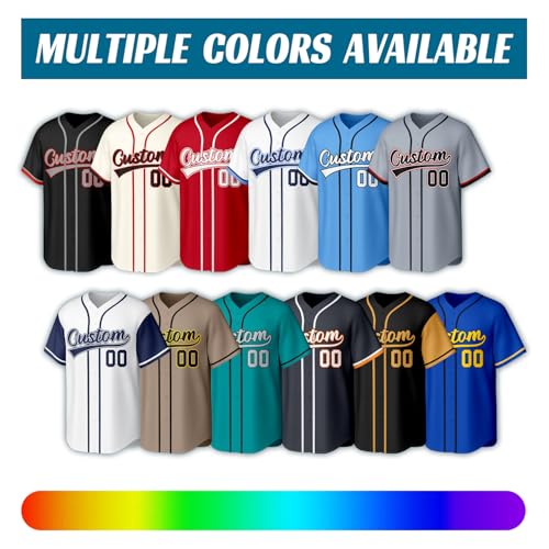 Camiseta de béisbol personalizada con nombre, número y logo bordados, transpirable para uniforme de equipo miniatura 6