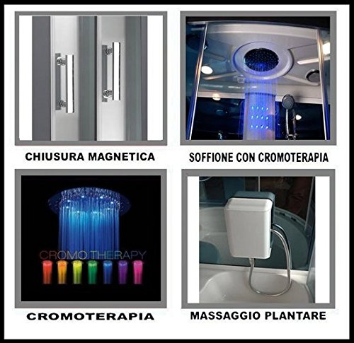 Bagno-Italia-Cabina-de-hidromasaje-con-6-chorros-con-jacuzzi-bano-turco-Bluetooth-cabina-de-ducha-170-x-85-cm