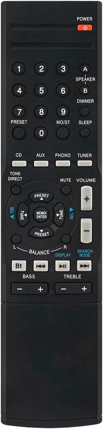 New Replace Remote Control Compatible with Sherwood RC-157 AV Receiver Remote Control RX4208 RX4508 RX-4208 RX-4508