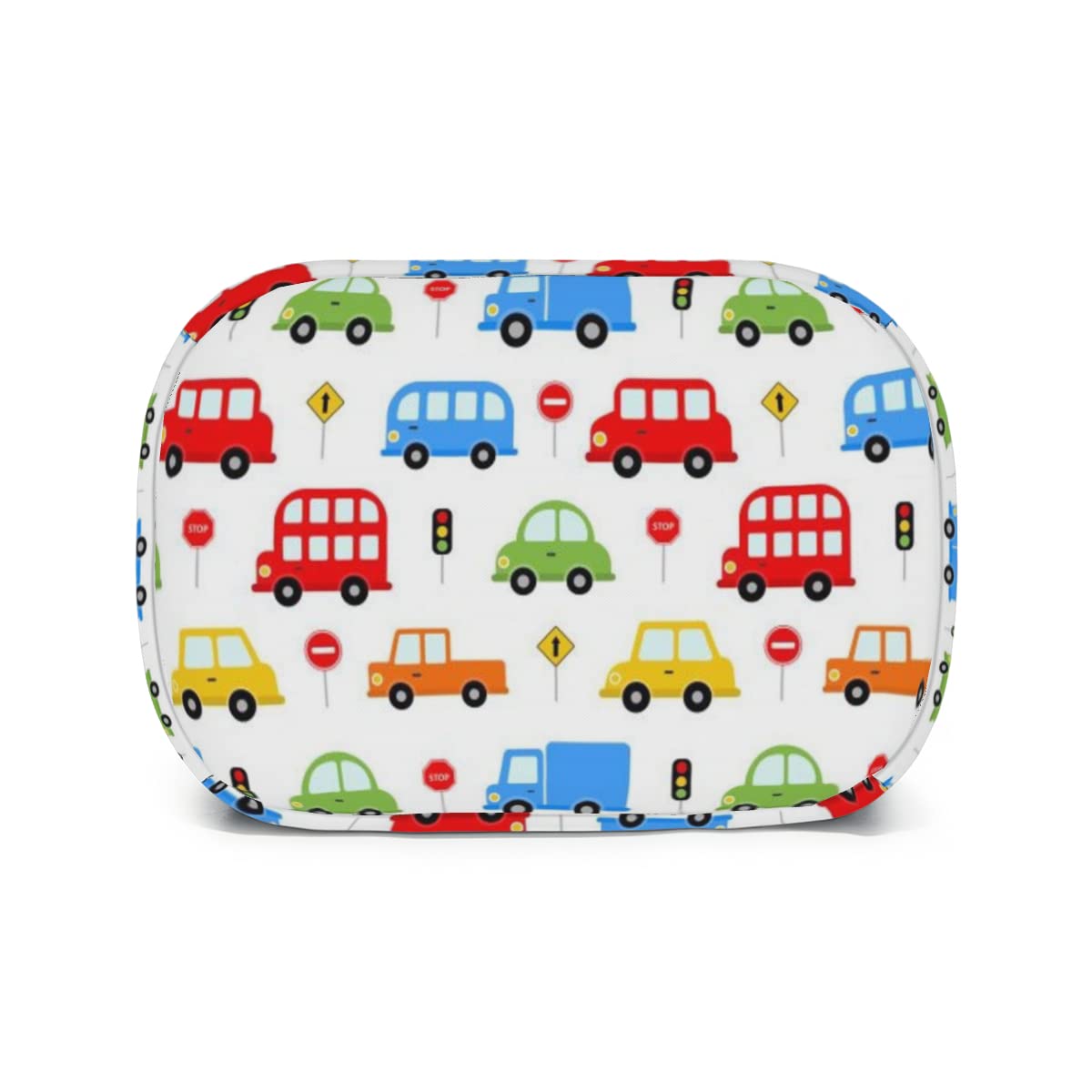 【受注発注】お弁当袋　乗り物柄　くるま柄 Amazon｜乗り物柄 くるま柄 ランチバッグ 大容量 お弁当袋 収納バッグ