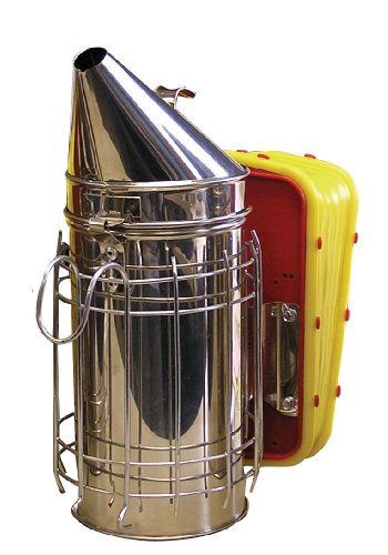 Mann Lake HD555 Stainless Steel Bee Smoker | 4x7 Inch Compact Hive Smoker | Safe Heat Guard for Beekeeping | Durable Pro-Bellow Design | Essential Beekeeping Tool