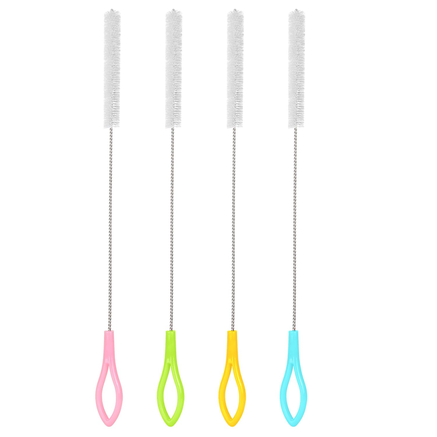 Straw Brushes Straw Cleaning Brush Colourful Bottle Cleaning Brushes Small Test Tube Brushes Pipe Brushes Straw Cleaner for Bottle Tube Pipe Flask Straws Keyboards Cleaning