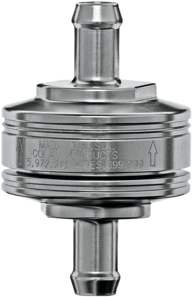 Peak Flow Super Mini Fuel Filter - 1/4" Fittings 70-250G-A