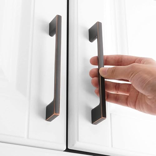 Miniatura 4 de Koofizo UZP01 Manija cuadrada para puertas de muebles y cajones de dormitorio, baño, armario, escritorio, cómoda, cocina