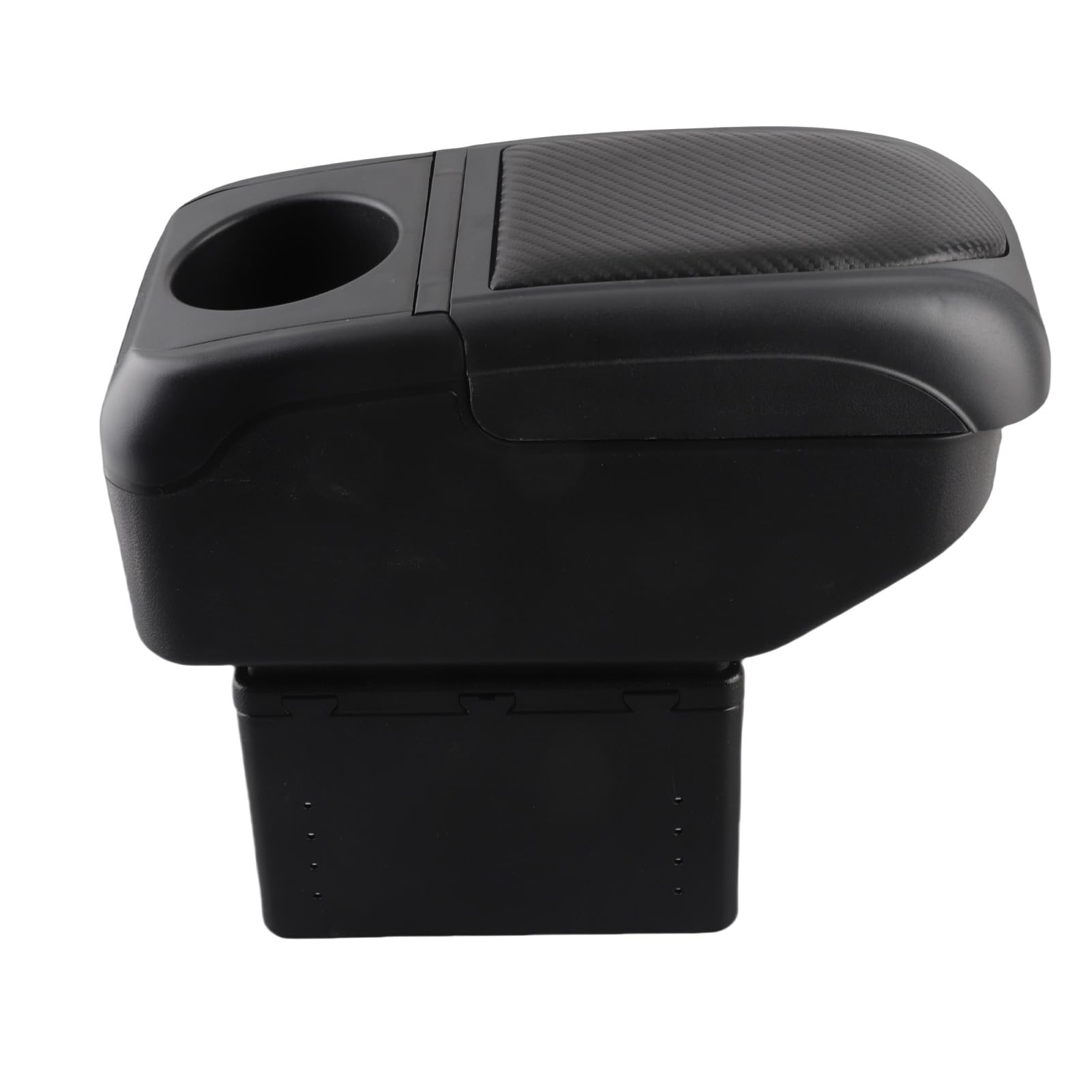 Uniwersalny Podłokietnik Samochodowy z 6 Portami ładowania USB, Dwuwarstwowy Organizer na konsolę do SUV-a, Ciężarówki i Samochodu Osobowego - Czerwony (BLACK)