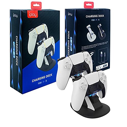 Microware PS5 Controller Charger Dual Charging Dock Station P5 for Playstation 5 Gamepad Joystick Charging Dock (HBP-256),Micro USB,Black (B098BDBRJX) Amazon Price History, Amazon Price Tracker